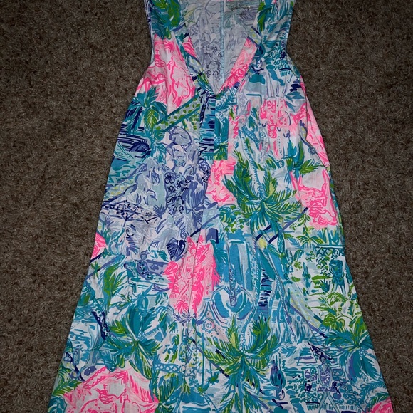 Lilly Pulitzer Amina Bohemian Queen Tank Shirt Dress size XS EUC